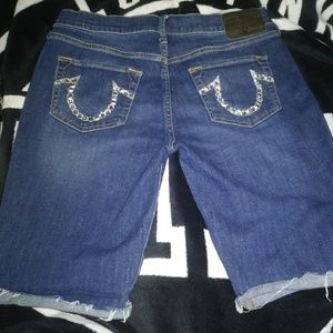 Custom Bling'd Out True Religion Jean Shorts!